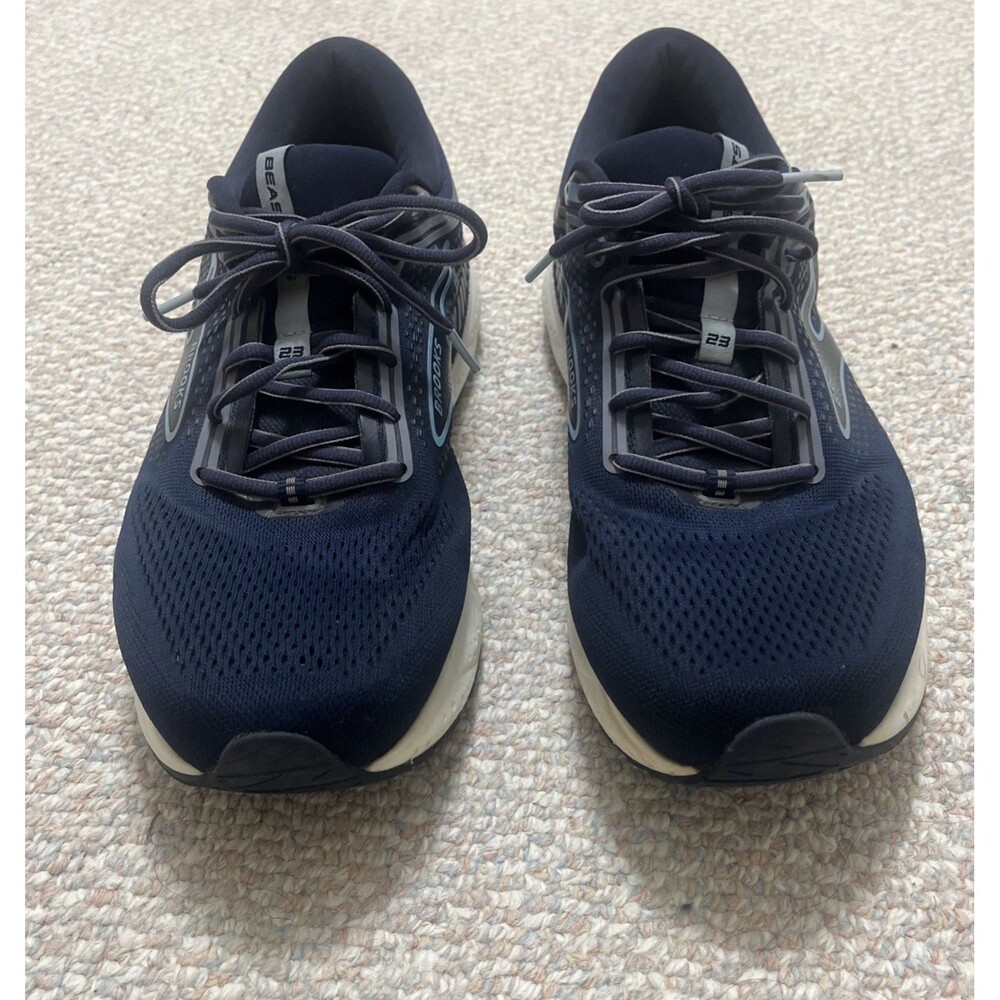 Brooks Beast GTS 23 Men's Size 11.5 2E Wide Comfort Running Shoes Blue
